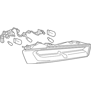 GM 84136778 Tail Lamp, Rear Driver Side 84136778 GM Tail Lamp, Rear Driver Side Illustration 1 of 1