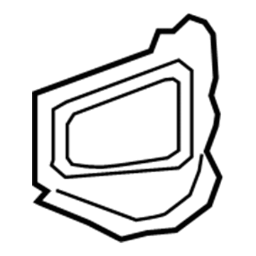 GM 13328636 Side Brace, Driver Side 13328636 GM Side Brace, Driver Side Illustration 1 of 1
