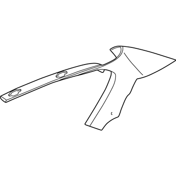 Chevy 22677214 Upper Quarter Trim