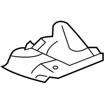 10357390 GM Package Tray Extension, Rear Passenger Side Illustration 1 of 1