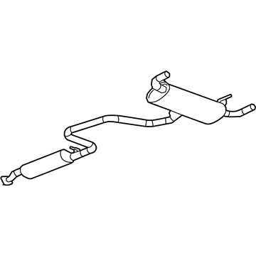 25919661 GM Muffler & Pipe Illustration 1 of 1