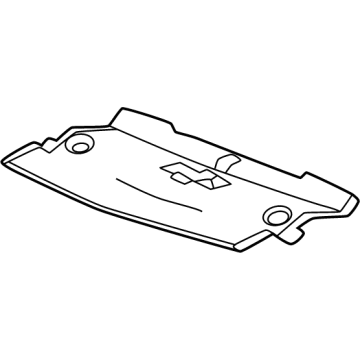 86820152 GM Center Shield, Front Illustration 1 of 1