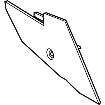 GM 95247616 Extension Panel, Black 95247616 GM Extension Panel, Black Illustration 1 of 1