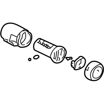 GM 15825364 Lock Cylinder, Front 15825364 GM Lock Cylinder, Front Illustration 1 of 1