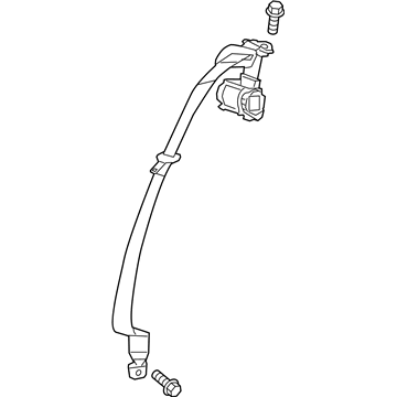 GM 19352938 Lap & Shoulder Belt, Passenger Side 19352938 GM Lap & Shoulder Belt, Passenger Side Illustration 1 of 1