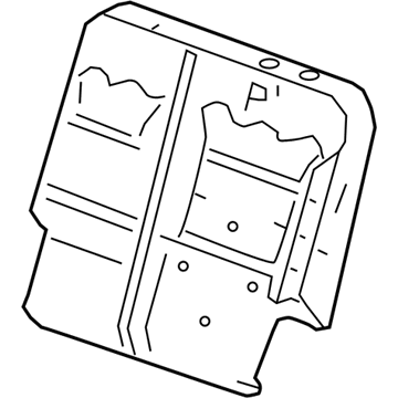 GM 84250279 Seat Back Pad 84250279 GM Seat Back Pad Illustration 1 of 1