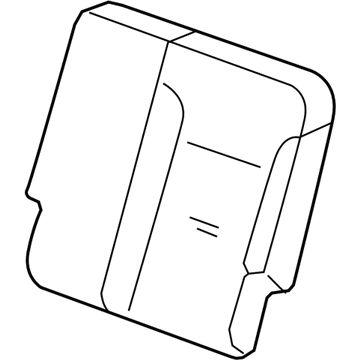 GM 84498331 Seat Back Cover, Black, Rear 84498331 GM Seat Back Cover, Black, Rear Illustration 1 of 1