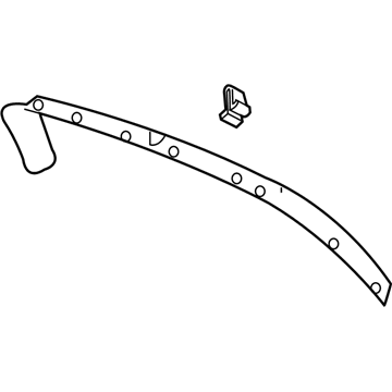 15136323 GM Upper Molding, Gray Illustration 1 of 1