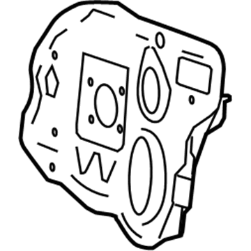 GM 92202278 Mount Plate 92202278 GM Mount Plate Illustration 1 of 1