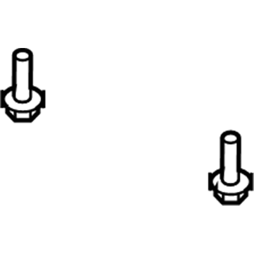 92138943 GM Cowl Grille Bolt Illustration 1 of 1
