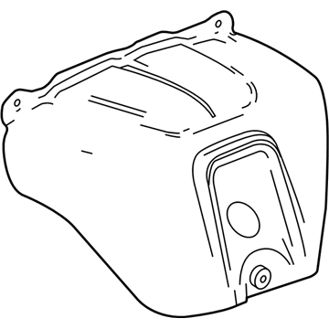 GM 12675592 Heat Shield 12675592 GM Heat Shield Illustration 1 of 1
