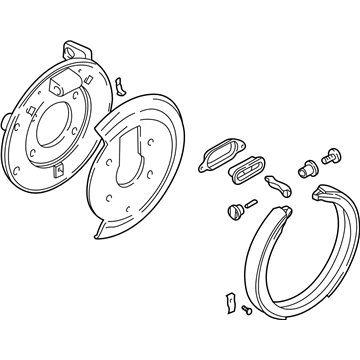 GM 22838419 Parking Brake, Passenger Side 22838419 GM Parking Brake, Passenger Side Illustration 1 of 1