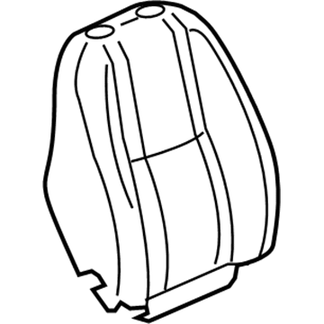 20774341 GM Seat Back Cover, Passenger Side Illustration 1 of 1