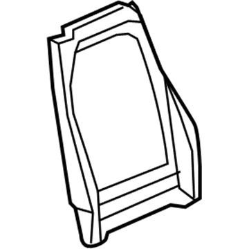20951083 GM Seat Back Frame, Passenger Side Illustration 1 of 1