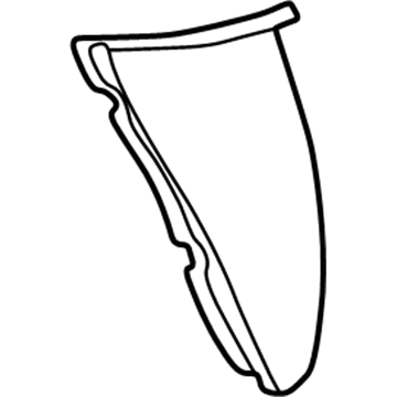 GM 25693096 Extension, Passenger Side 25693096 GM Extension, Passenger Side Illustration 1 of 1