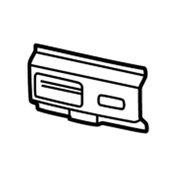 9172725 GM Cross Bar Inner Cover Illustration 1 of 1