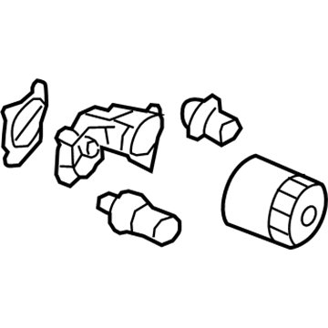 GM 12690205 Oil Filter Housing 12690205 GM Oil Filter Housing Illustration 1 of 1