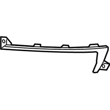 GM 22847641 Upper Molding, Driver Side 22847641 GM Upper Molding, Driver Side Illustration 1 of 1