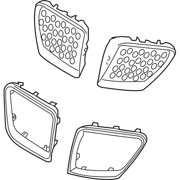 92201780 GM Upper Grille Illustration 1 of 1