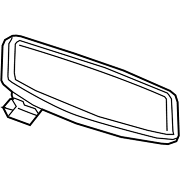 GM 84738651 Mirror Inside, Rear 84738651 GM Mirror Inside, Rear Illustration 1 of 1