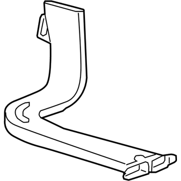 23310916 GM Rear Duct, Driver Side Illustration 1 of 1