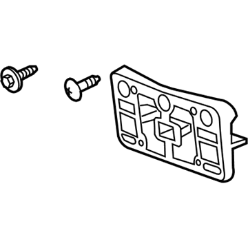 84618405 GM License Bracket Illustration 1 of 1