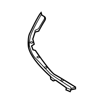 GM 84058354 Upper Molding, Front Passenger Side 84058354 GM Upper Molding, Front Passenger Side Illustration 1 of 1