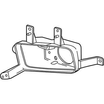 GM 22936482 Fog Lamp Assembly Bracket, Front Driver Side 22936482 GM Fog Lamp Assembly Bracket, Front Driver Side Illustration 1 of 1