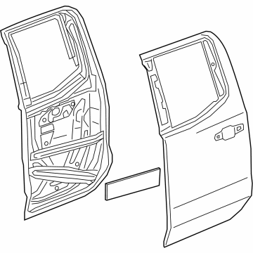 GM 85560307 Door Assembly-Rear Side 85560307 GM Door Assembly-Rear Side Illustration 1 of 1