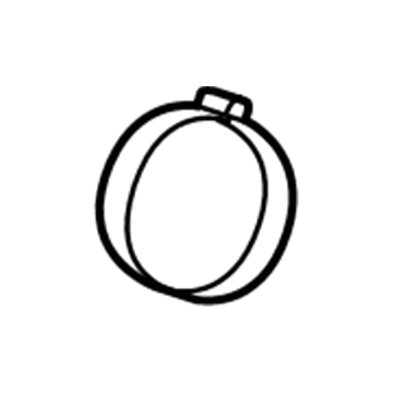 GM 10366904 Outlet Duct Clamp, Driver Side 10366904 GM Outlet Duct Clamp, Driver Side Illustration 1 of 1