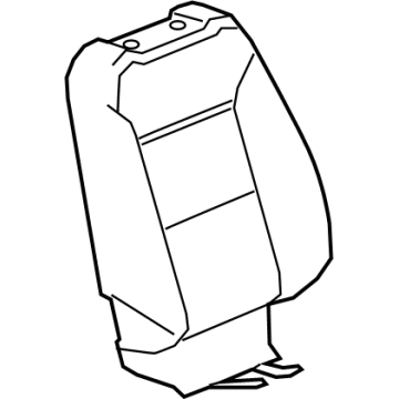GM 85163913 Seat Back Cover, Passenger Side 85163913 GM Seat Back Cover, Passenger Side Illustration 1 of 1