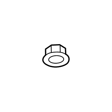 Chevy 11546446 License Lamp Assembly Nut
