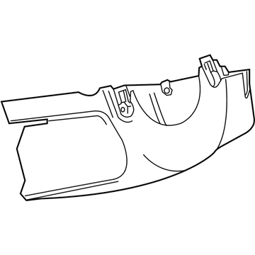 GM 20921685 Lower Column Cover, Black 20921685 GM Lower Column Cover, Black Illustration 1 of 1