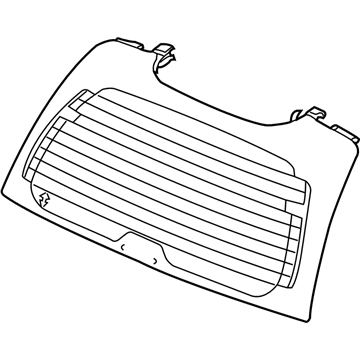 GM 25917706 Lift Gate Glass 25917706 GM Lift Gate Glass Illustration 1 of 1