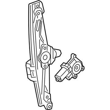 GM 13469473 Window Regulator, Rear Driver Side 13469473 GM Window Regulator, Rear Driver Side Illustration 1 of 1