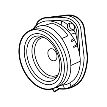 Cadillac 87821185 Rear Driver Speaker