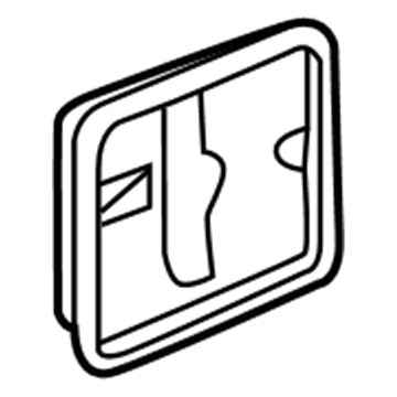 GM 23243153 Bezel, Black, Rear 23243153 GM Bezel, Black, Rear Illustration 1 of 1