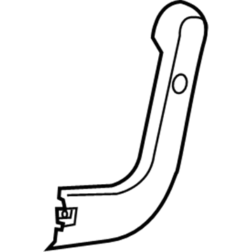 GM 84385215 Inner Finish Panel, Black, Driver Side 84385215 GM Inner Finish Panel, Black, Driver Side Illustration 1 of 1