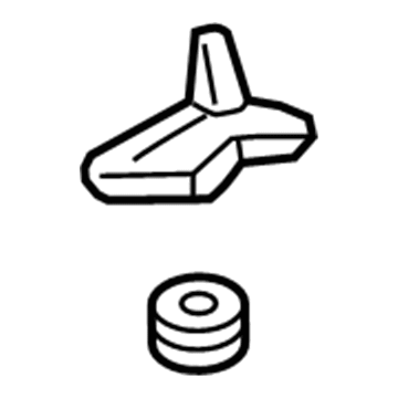GM 84254448 Radiator Upper Bracket, Driver Side 84254448 GM Radiator Upper Bracket, Driver Side Illustration 1 of 1