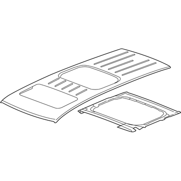 23243004 GM Roof Panel Illustration 1 of 1