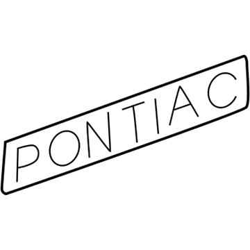 Pontiac 10321860 Nameplate