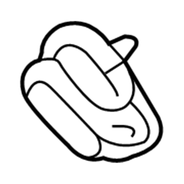 39021892 GM Coat Hook, Black Illustration 1 of 1
