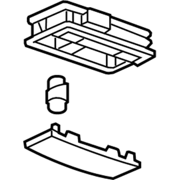 13426602 GM Dome Lamp Assembly Illustration 1 of 1