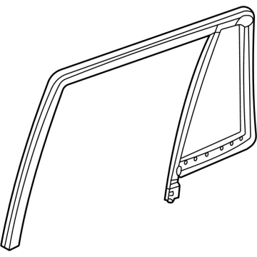GM 84940693 Fixed Glass, Rear Passenger Side 84940693 GM Fixed Glass, Rear Passenger Side Illustration 1 of 1