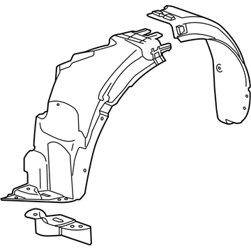 GM 95292439 Fender Liner 95292439 GM Fender Liner Illustration 1 of 1
