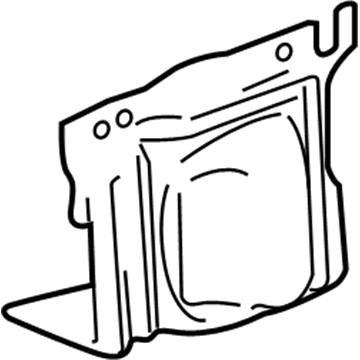 GM 95319626 Side Shield 95319626 GM Side Shield Illustration 1 of 1