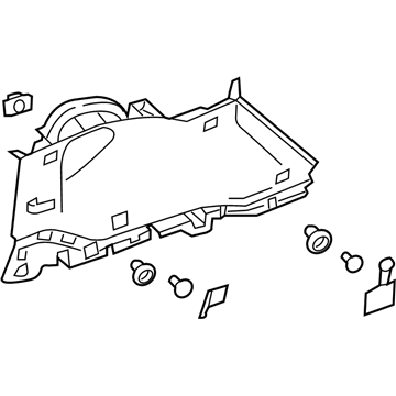 GM 84173534 Upper Quarter Trim, Gray, Driver Side 84173534 GM Upper Quarter Trim, Gray, Driver Side Illustration 1 of 1
