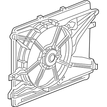 Chevy Captiva Sport Fan Shroud - 89019142