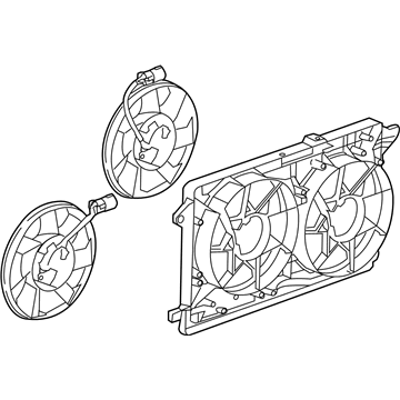 GM 84153647 Fan Assembly 84153647 GM Fan Assembly Illustration 1 of 1