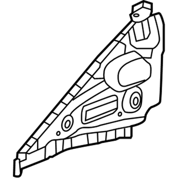 GM 42741653 Upper Rail, Front Driver Side 42741653 GM Upper Rail, Front Driver Side Illustration 1 of 1